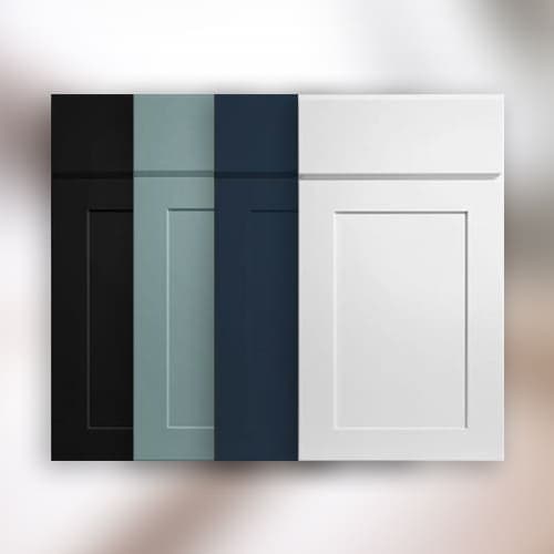 Cabinet door finish samples