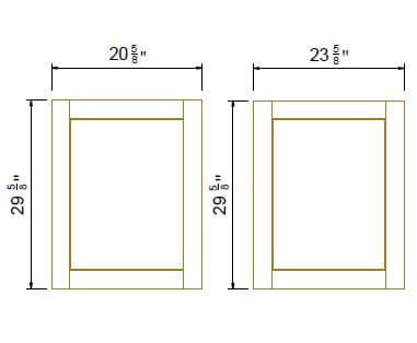 Shaker Natural Wood - BDD21A